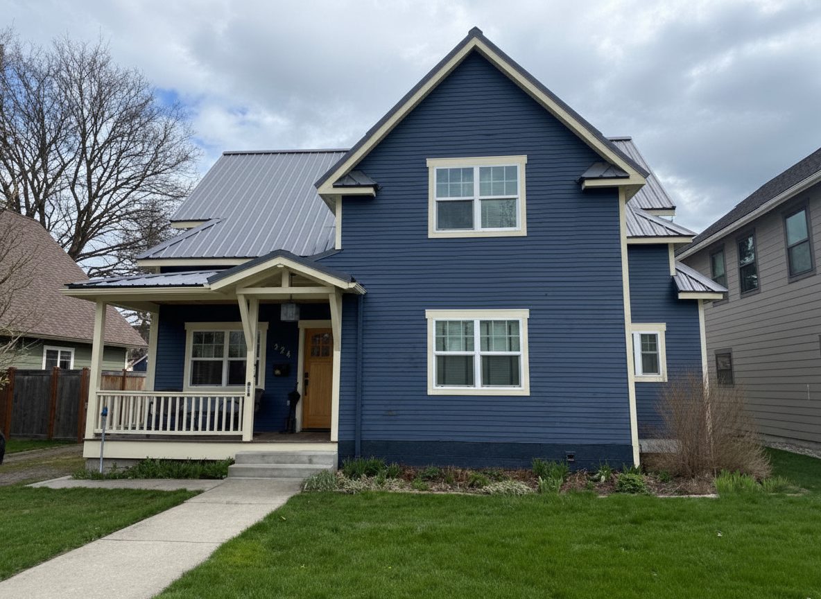 Home exterior after painting